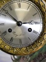 French Porcelain Mantel Clock by Raingo Freres
