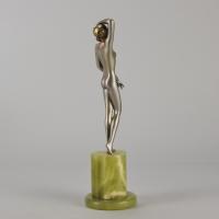 20th Century Art Deco sculpture entitled "Eva" by Josef Lorenzl cIRCA: 1930