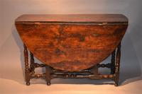 Queen Anne yew wood gateleg table