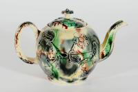 English Creamware Whieldon-type Teapot and Cover, Circa 1775