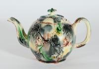 English Creamware Whieldon-type Teapot