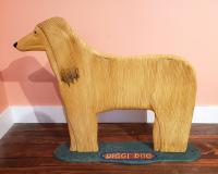 Dog Sculptures, Stephen Huneck, Vermont, Afghan Hounds, Signed and Dated 1991