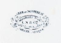 Creil et Montereau Pottery Leaf Plates, Set of Twelve Plates, Circa 1840