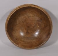 S/5350 Antique Treen Early 19th Century Elm Culinary Bowl