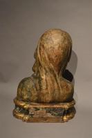 late 15th century limewood bust of The Madonna