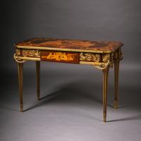 Louis XVI Style Gilt-Bronze Mounted Marquetry Centre Table