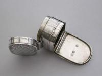 George III Bright-Cut Engraved Silver Nutmeg Grater