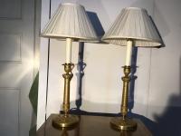 French Candlesticks converted to lamps