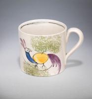 Folk Art Spongeware Mug