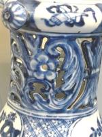 A Rare and Fine Chinese Blue and White Puzzle Jug, Kangxi (1662-1722)