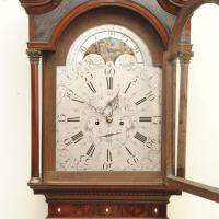 18th Century Lancashire Mahogany Longcase Clock