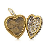Victorian diamond heart shaped pendant locket