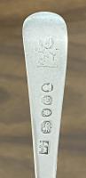 Georgian old English silver dessert forks 1802 Eley and Fearn