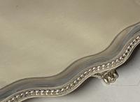 Pair of Georgian Oval salvers trays 1781 and 1783 Richard Rugg of London