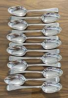 Georgian silver tablespoons soup spoons 1795 William Sumner 