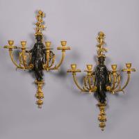 A Pair of Louis XVI Style Wall-Appliques By Beurdeley