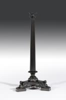 19th Century Bronze Column Candlestick