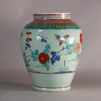 Alternative angle of Japanese kakiemon style vase