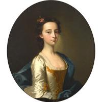 Portrait of a lady, Circle of Thomas Hudson