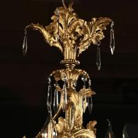 Louis XV Style Gilt Bronze and Cut Glass Twenty-five Light Chandelier