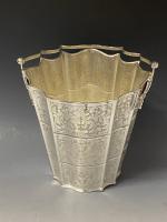 Sterling silver wine bucket cooler IMA de Guercia Italy