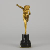 Art Deco Gilt Bronze Sculpture entitled "Juggler" by Claire Colinet - Circa 1925