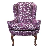 Queen Anne Period Walnut Wing Armchair