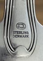 Georg Jensen sterling silver old Danish pattern ice tea spoons ice cream spoons