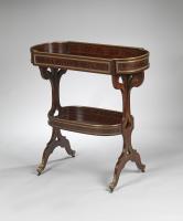 Antique French mahogany tricoteuse by Durand