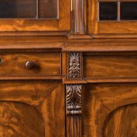 William IV mahogany breakfront bookcase