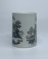 Worcester printed porcelain mug