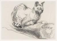 Untitled – 'Cat' verso 'Bird', Gertrude Hermes O.B.E. 1923-2015
