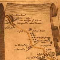 John Ogilby Road Map from Britannia No 32 London to Barnstable
