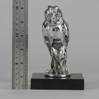 Nickel Plated Car Mascot entitled "Standing Owl"
