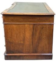19th Century Walnut Breakfront  Pedestal Desk