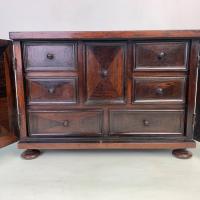 George I Rosewood Table / Spice cabinet