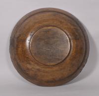 S/5433 Antique Treen Large Sycamore Bowl of the Georgian Period