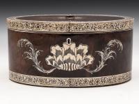 Antique Anglo Indian Vizagapatam Oval Tea Chest