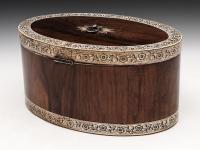 Antique Anglo Indian Vizagapatam Oval Tea Chest