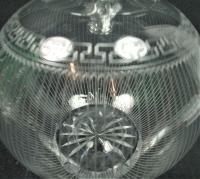 crystal glass drip ring wine jug