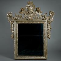 Southern Italian Silvered Wood Mirror