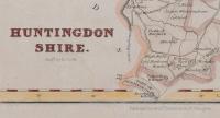 Map of Huntingdonshire, R Scott, 1833