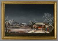 Coulborn Antiques The Four Seasons Fatqua Chinese Export Painting Winter