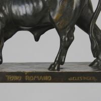 19th Century French Animalier Bronze entitled "Taureau Romano" by Jean-Baptiste Clesinger