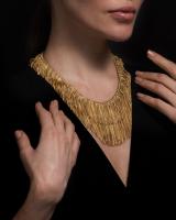 Tiffany & Co 18ct Yellow Gold Double Layer Fringe Necklace Circa 1970s Italian