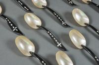 Set of Twelve Mother of Pearl Spoons