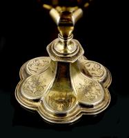 Silver gilt wine cup, German or Swiss circa 1630