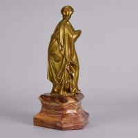 Early 20th Centruy Gilt Bronze Entitled "Art Nouveau Lady"