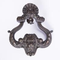 Pair of bronze door handles by St Bricard of Paris