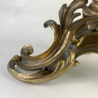gilded brass Chenets / Fire Dogs